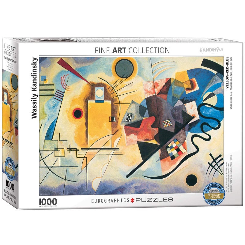 EuroGraphics Gelb Rot Blau by Kandinsky 1000 Piece Puzzle - Image 1