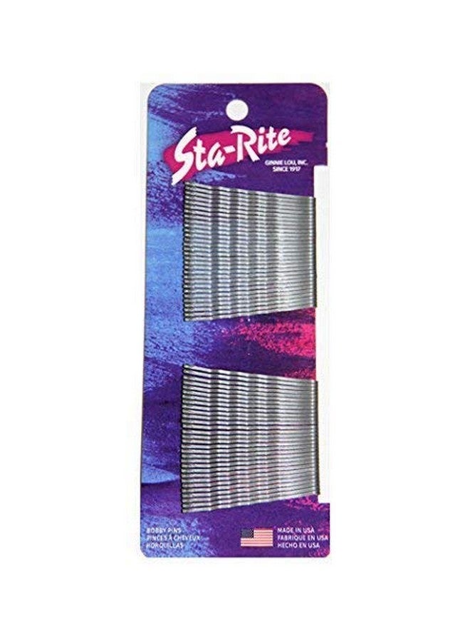 Sta-Rite Bobby Pins 1353 Silver 60 Count - Image 1