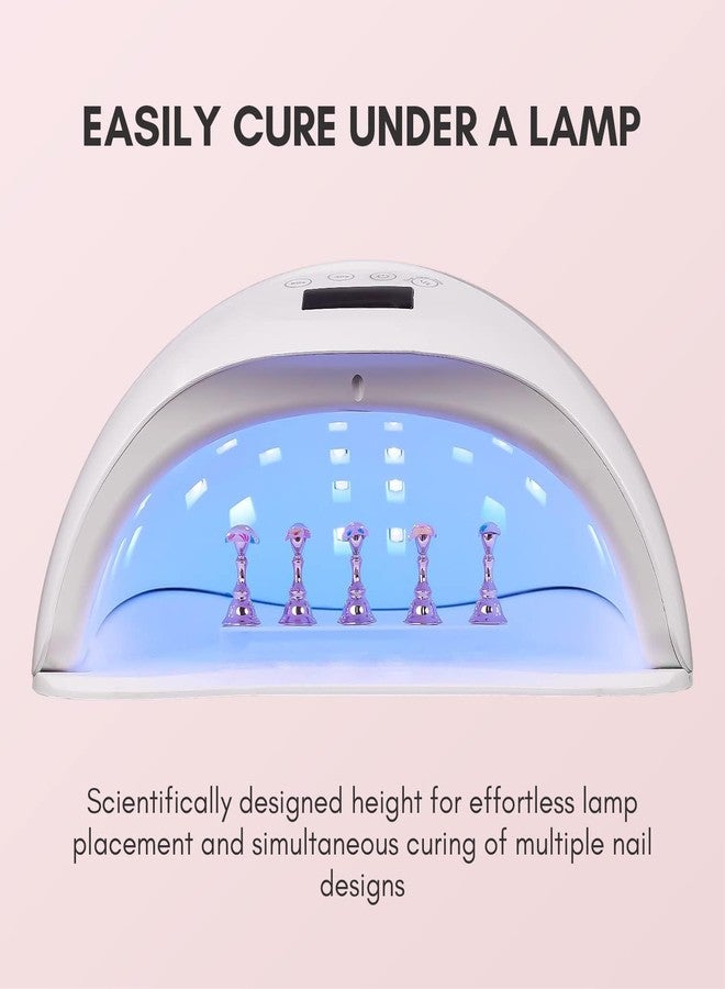 KLIVE Magnetic Nail Stand for Practice, Acrylic Nail Tip Display Holder for False Nails, DIY Nail Art Tool Set with Reusable Putty, Nail Extension Training Tool for Home and Salon Use, 5 PCS - Image 2