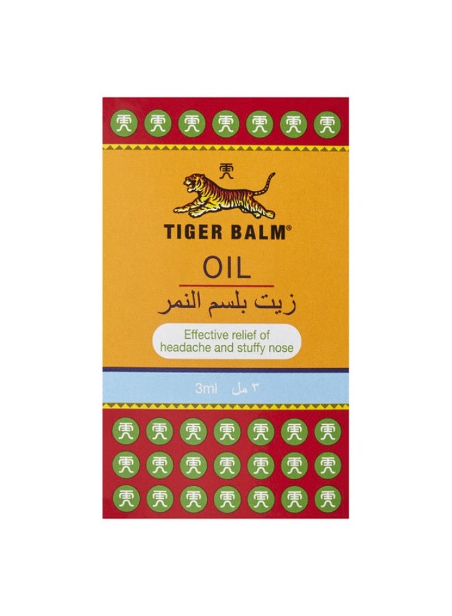 TIGER Balm Oil | Fast and Effective Relief Of Headache, Stuffy Nose, Sprains and Rheumatic Pain | Concentrated Formula Of Natural Herbal Ingredients | 3ml - Image 2