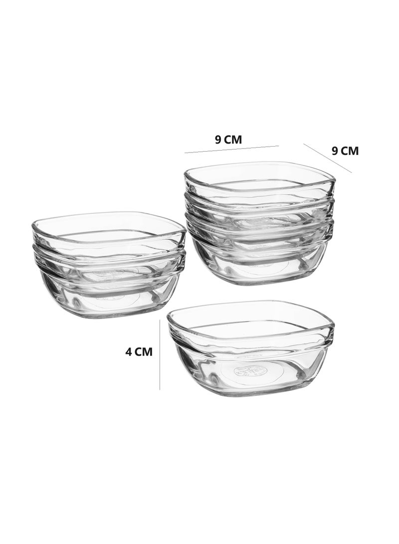 6 Piece Clear Yogurt Glass Set