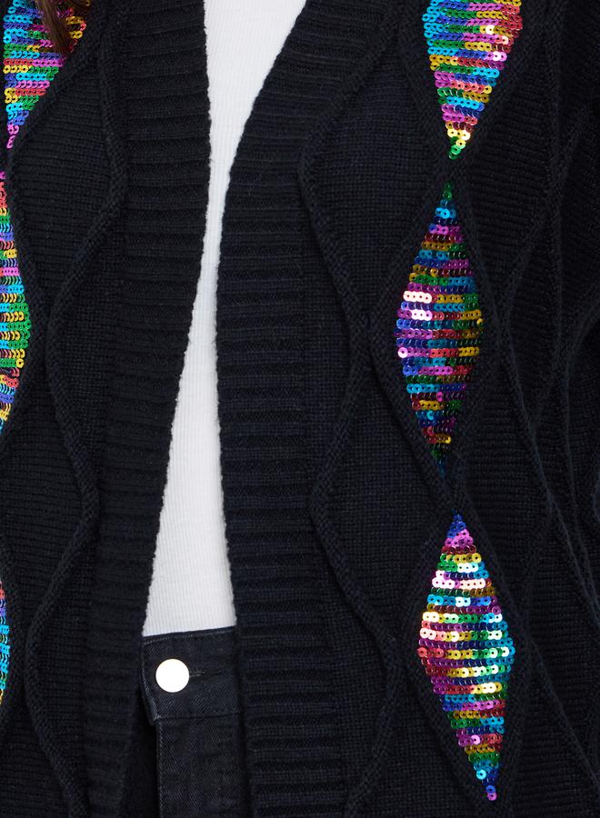 تايك تو كارديجان محبوك منمق بالترتر - Image 4
