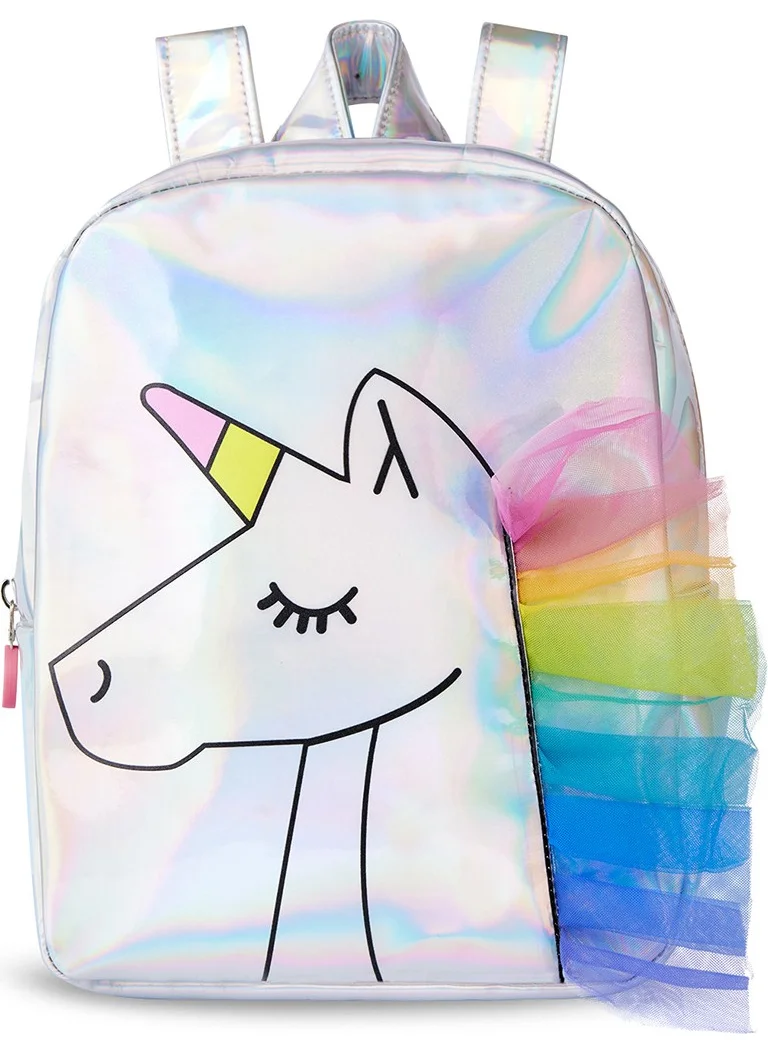 Denokids Unicorn Hologram Girls School Backpack