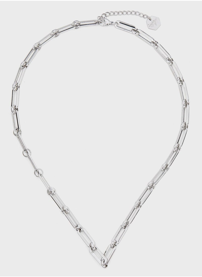 Lady Mauve EVA PAPERCLIP CHAIN NECKLACE  - Image 2