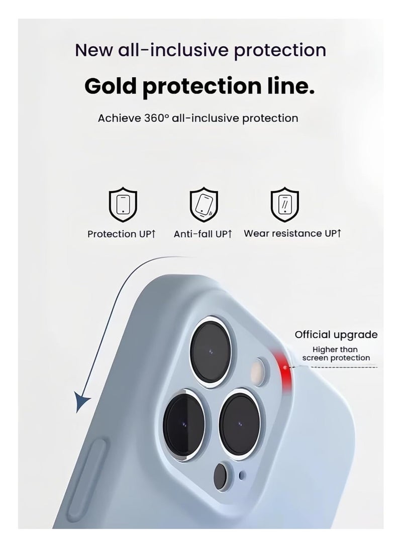 General Compatible with Honor 200 Pro, [Compatible with Mag-Safe], Ultra Slim Liquid Silicone Soft Rubber Gel Case, Full Camera Protection, Solid Colour Bumper Stripe Easy Protective Cover  - Image 3