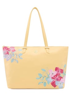 CAPRESE Caprese Shanaya Tote Bag, Large-Yellow | Stylish Handbag for Women | Spacious, Versatile Office & Daily Essentials Tote | Top Zip Closure  - Image 1