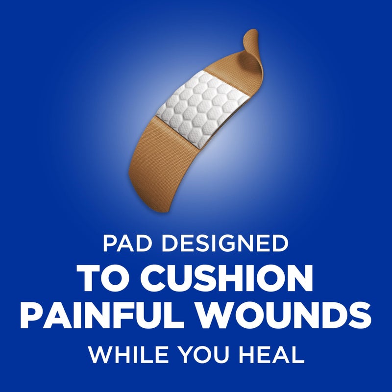 Band-Aid Brand Flexible Fabric Adhesive Bandages, Comfortable Flexible Protection & Wound Care of Minor Cuts & Scrapes, Quilt-Aid Technology to Cushion Painful Wounds, All One Size, 30 ct - Image 4