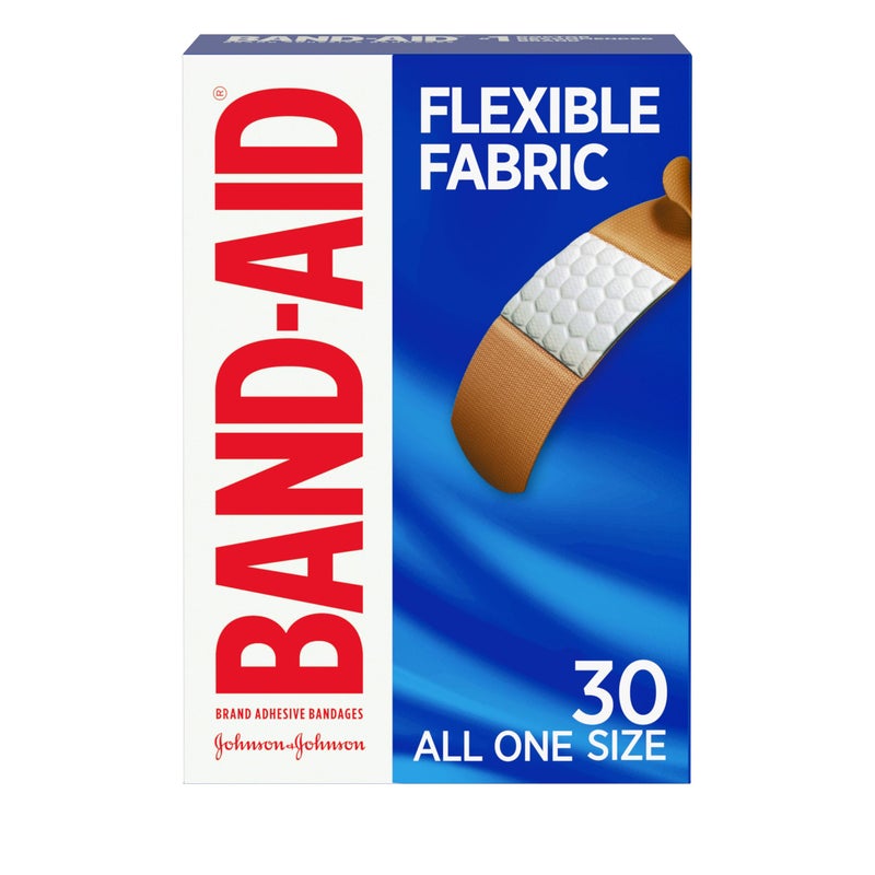 Band-Aid Brand Flexible Fabric Adhesive Bandages, Comfortable Flexible Protection & Wound Care of Minor Cuts & Scrapes, Quilt-Aid Technology to Cushion Painful Wounds, All One Size, 30 ct - Image 1