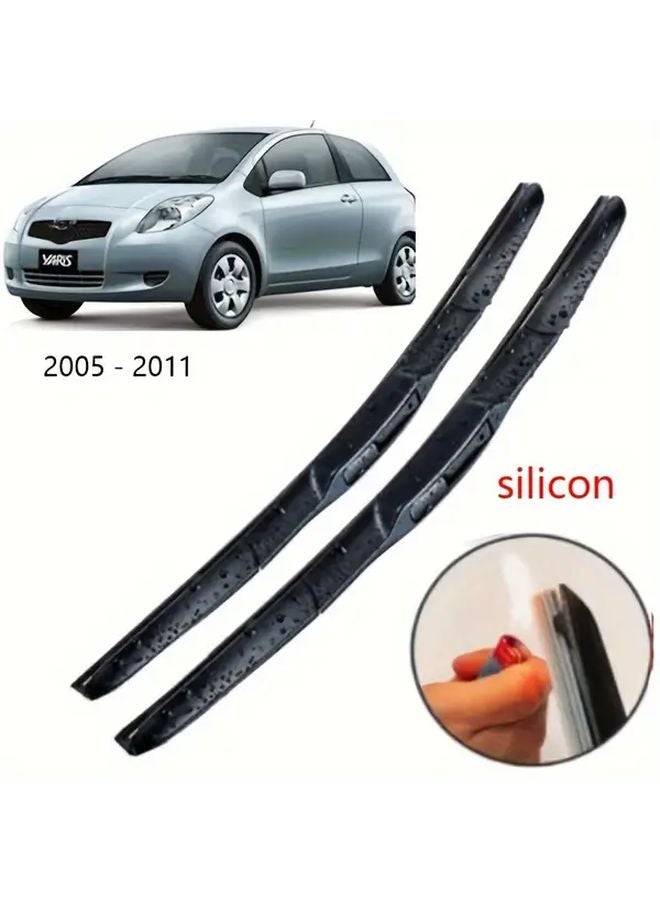 تويوتا MK2 2005-2011 مجموعة مساحات الزجاج الأمامي 2 قطعة 24 بوصة 16 بوصة - Image 1