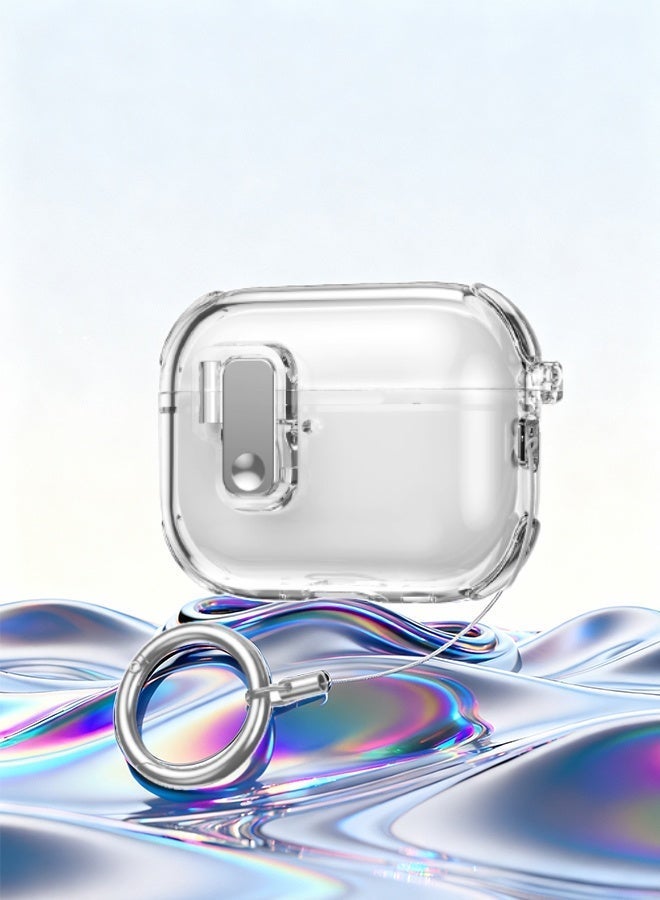 Upgraded Crystal Clear Case for AirPods Pro 2- Anti-Yellowing TPU Cover with Secure Lock & Full Protection | Shockproof/Drop-Resistant Design | Sweat Guard & Scratch Defense (Universal Fit for Men & Women) - Image 1