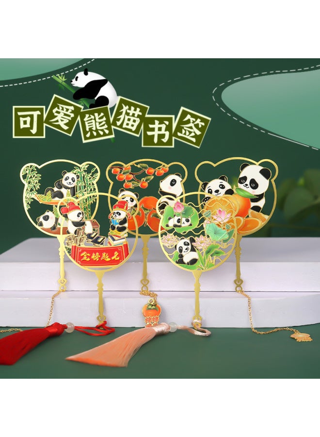 HELPS Creative Metal Inspirational Bookmarks Children's Cartoon Pendants Chinese Style Small Gifts Student Reading Mark Book Page Clips - Image 4