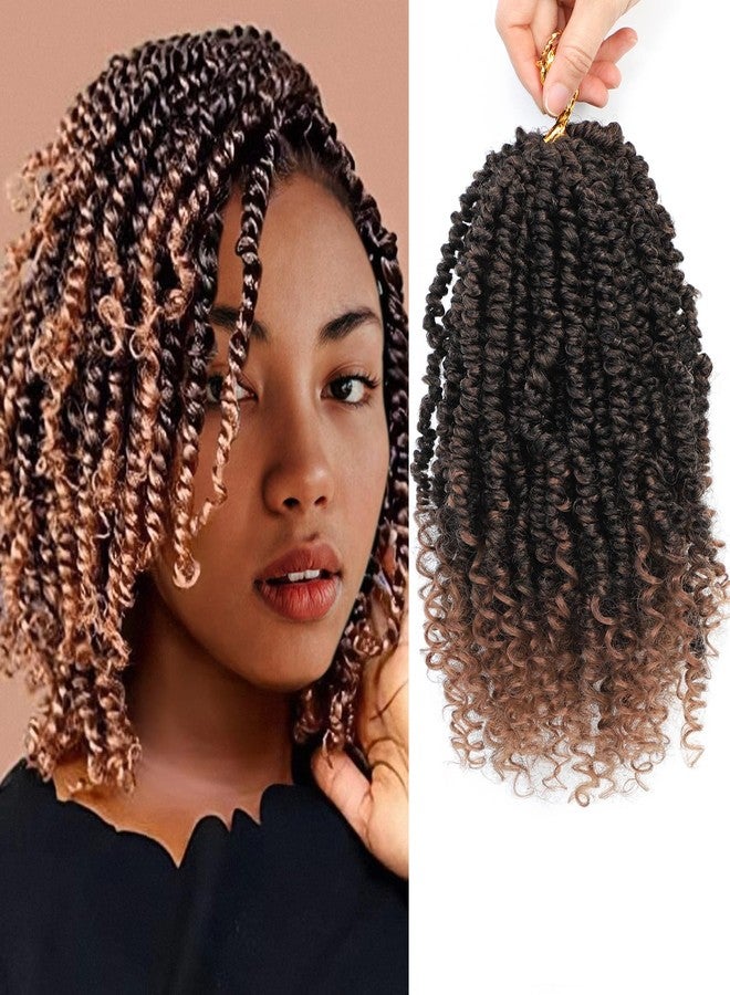 Admutty Passion Twist Crochet Hair,Passion Twist Hair 8 Inch,8 Packs Pre-twisted Passion Twist Hair,Short Passion Twist Crochet Braids,Pre Looped Crochet Hair for Black Women(T30) - Image 1