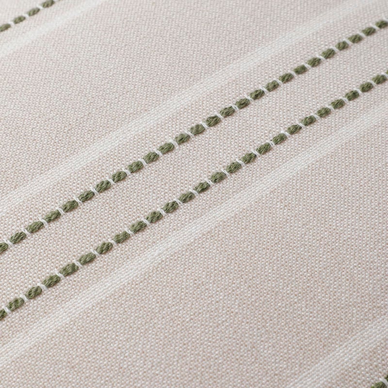 Hckot Throw Pillow Covers 12x20 Set of 2 Striped Pillow Covers Textured Linen Decorative Pillows Lumbar Cushion Covers for Sofa Couch Bed Living Room Farmhouse Decor, Sage Green - Image 4