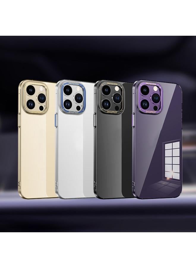 S-TOP Case For iPhone 13 Pro Metal Lens Ring Clear PC Phone Case - Image 2