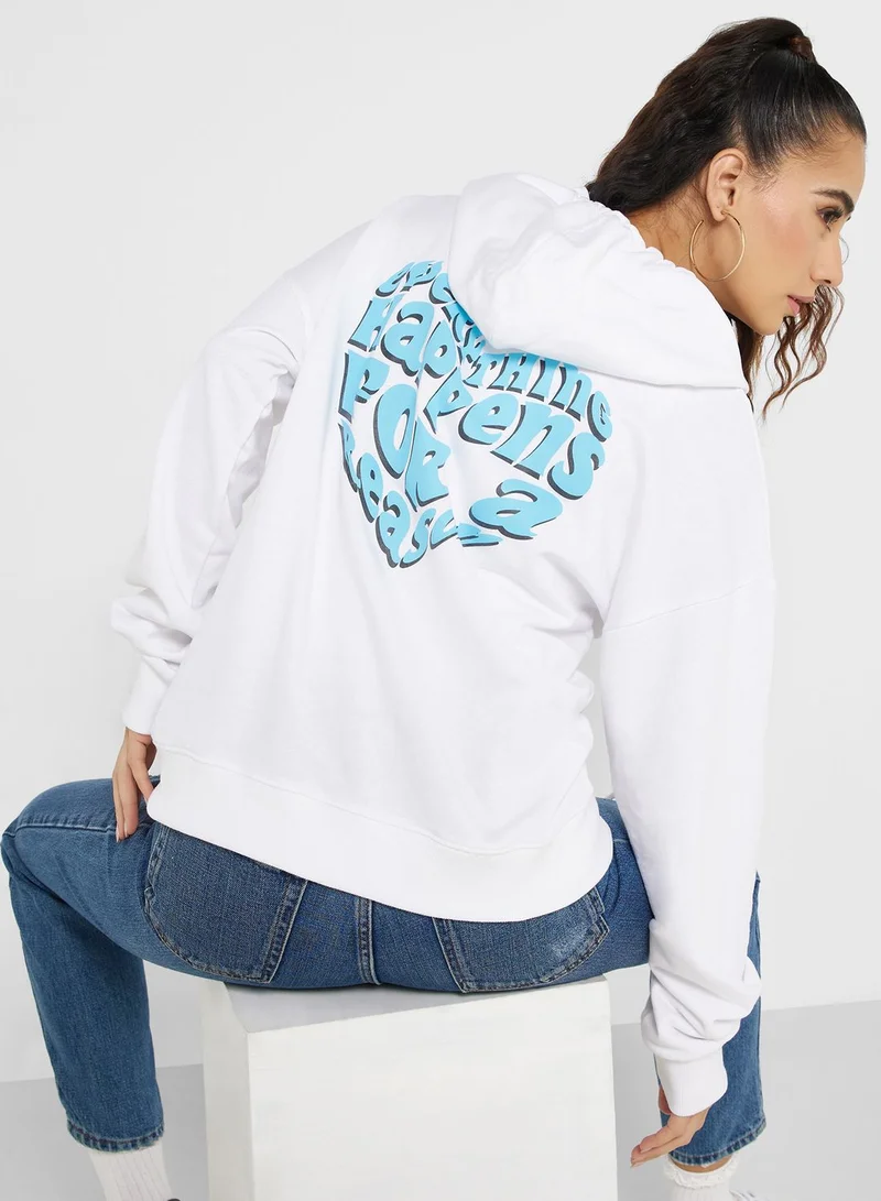 Ginger Graphic Zip Thru Hoodie