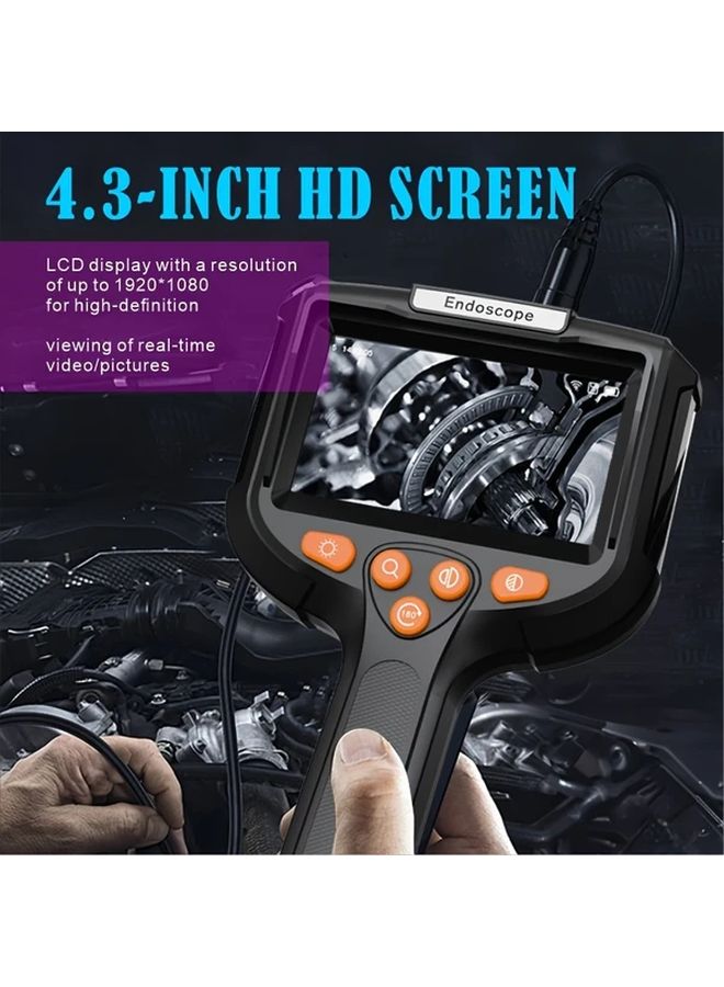 5M Industrial Endoscope with 1092 Inch LCD Screen Dual Battery USB Rechargeable Automotive Inspection Camera - Image 4