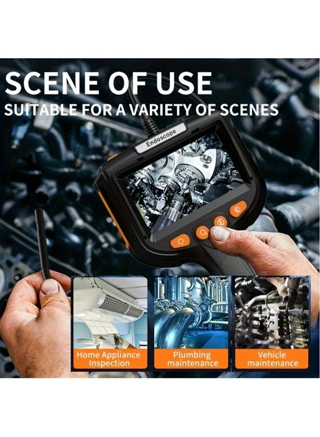 5M Industrial Endoscope with 1092 Inch LCD Screen Dual Battery USB Rechargeable Automotive Inspection Camera - Image 5