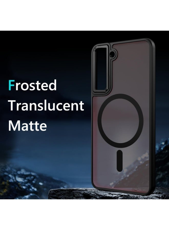 JSJM S23 PLUS JSJM Back CASE with Magsafe Charging FOR SAMSUNG GALAXY S23 PLUS ( Design 137 ) [Black Color] - Image 2