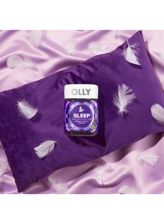 حلوى جيلاتينية للنوم، 3 ملغ ميلاتونين، إل-ثيانين، بابونج، بلسم الليمون، مساعد على النوم، توت أسود، 50 حلوى جيلاتينية - Image 3