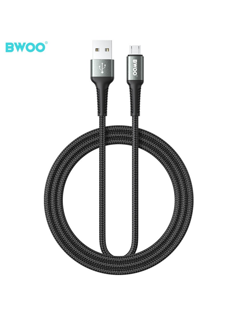 BWOO Usb-A To Micro Usb Fast Charging Data Cable 1M Black - Image 1