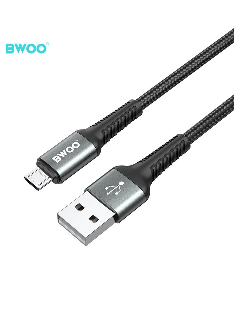BWOO Usb-A To Micro Usb Fast Charging Data Cable 1M Black - Image 2