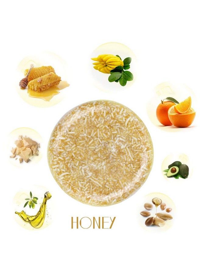 VERT 100% Natural Shampoo Bar For Hair 2 Pieces Solid Shampoo Soap For Treated Dry Damaged Hair Vegetarian Plant Essence Helps Stop Hair Loss And Promotes Healthy Hair Growth 4.2Oz (Honey & Rosemary) - Image 3