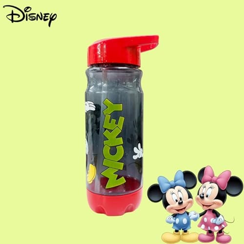 Comiclyfe Disney Mickey Mouse Kids Sipper Water Bottle 500ml | Grey & Red Plastic Water Bottle with Straw | Spill Proof Water Bottle for School | Disney Kids Bottle for 2–5 Years Boys & Girls - Image 2