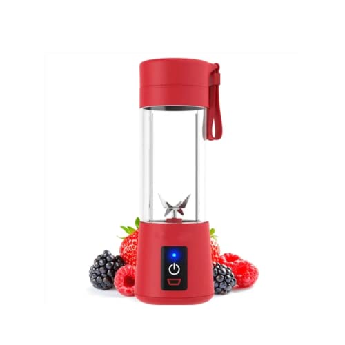 Suzec Portable Electric USB Juice Maker Juicer Bottle Blender Grinder Mixer,6 Blades Rechargeable Bottle with (Multi color) - Image 1