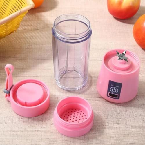 Suzec Portable Electric USB Juice Maker Juicer Bottle Blender Grinder Mixer,6 Blades Rechargeable Bottle with (Multi color) - Image 3