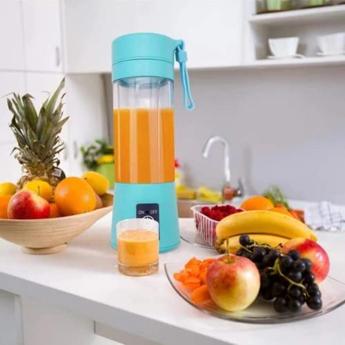 Suzec Portable Electric USB Juice Maker Juicer Bottle Blender Grinder Mixer,6 Blades Rechargeable Bottle with (Multi color) - Image 5