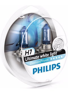Philips H7 Diamond Vision White Light Effect 2 Bulb Set  - Image 1