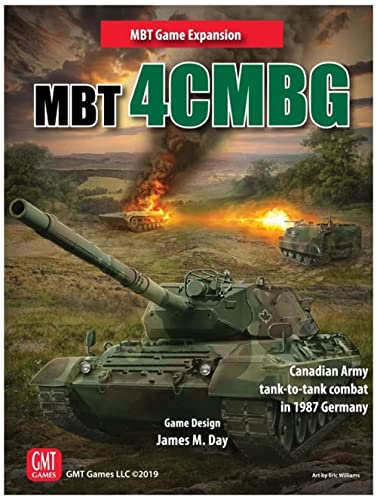 GMT Games MBT Board Game Expansion 4CMBG Canadian Army Tank to Tank Combat in 1987 Germany - Image 1