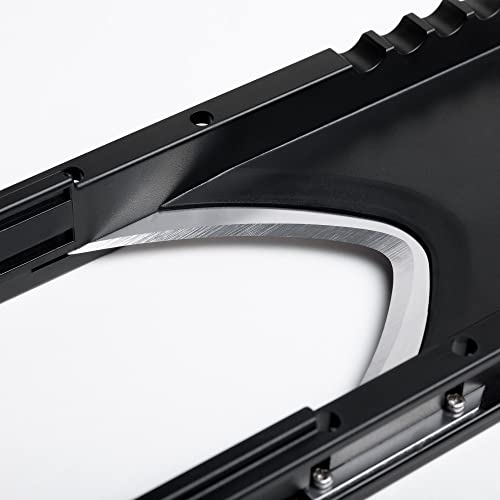 triangle Vegetable Slicer with Holder - Ultra-Sharp Parabolic Stainless Steel Blade - Three Thickness Levels for Four Types of Julienne Strips - Dishwasher Safe - Image 3