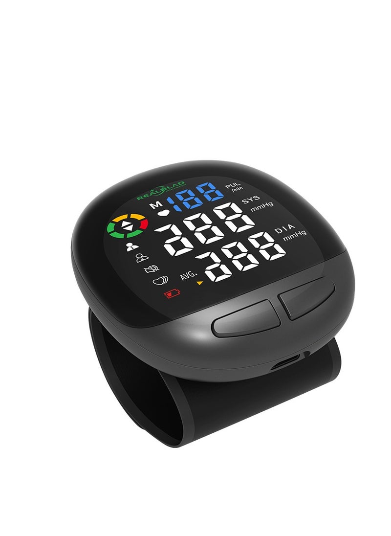 REALBLAD Wrist Blood Pressure Monitor - High-Precision, Portable, and Easy-to-Use Device for Accurate Blood Pressure and Heart Rate Tracking, Ideal for Home and Travel Use