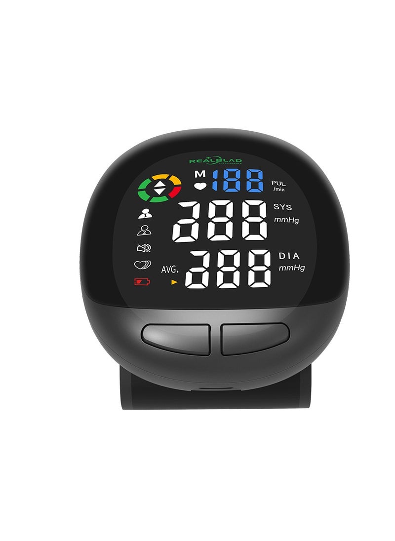 REALBLAD Wrist Blood Pressure Monitor - High-Precision, Portable, and Easy-to-Use Device for Accurate Blood Pressure and Heart Rate Tracking, Ideal for Home and Travel Use