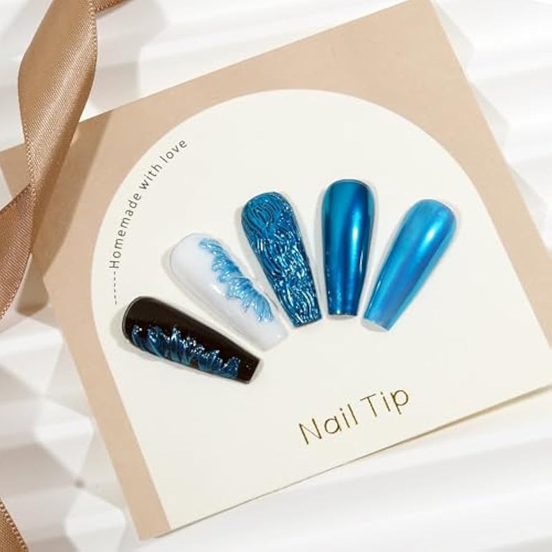 Chrome Nail Powder, Azure Iridescent Aurora Powder Metallic Mirror Effect ment Pearlescent Mermaid ment Pearl Glitter Dust Kit, Nail Art Decoration, Resin Craft - Image 5