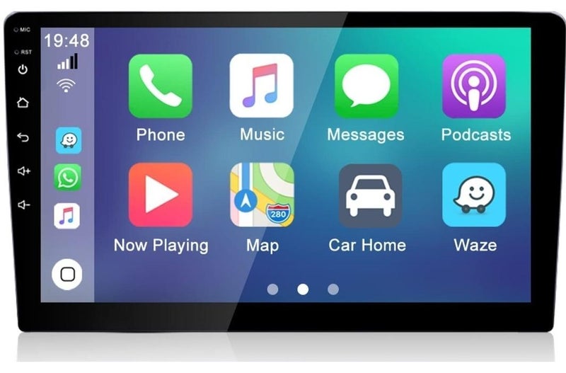 RAYMOS 9-Inch Android Car Stereo | 2GB RAM 32GB ROM | Apple CarPlay & Android Auto | Full HD Touchscreen | Bluetooth, WiFi, USB, FM Radio | Night Vision Rear Camera Included - Image 1