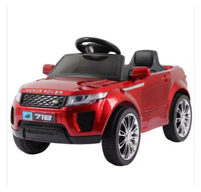 رينج روفر سيارة أطفال قابلة للركوب وسهلة الحمل للأطفال مع إضاءة LED