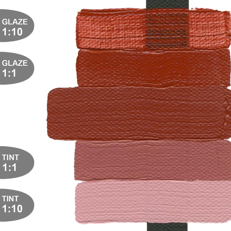 GOLDEN Heavy Body Acrylics, Red Oxide, 2 fl. oz. Tube, Professional Acrylic Paint, Opaque - Image 4