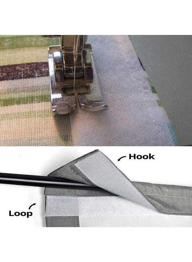 LifeKrafts Non Adhesive Hook Tape & Non Adhesive Loop Tape (5M x 25mm, White Color) - Sew-On Fabric Fastener for Crafts, Clothes, Shoes, DIY Projects - No Glue Backing - Image 5