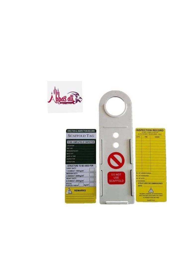 ABBASALI Scaffolding Status Holder and Scaffolding and Construction Inspection Tags  - Image 3