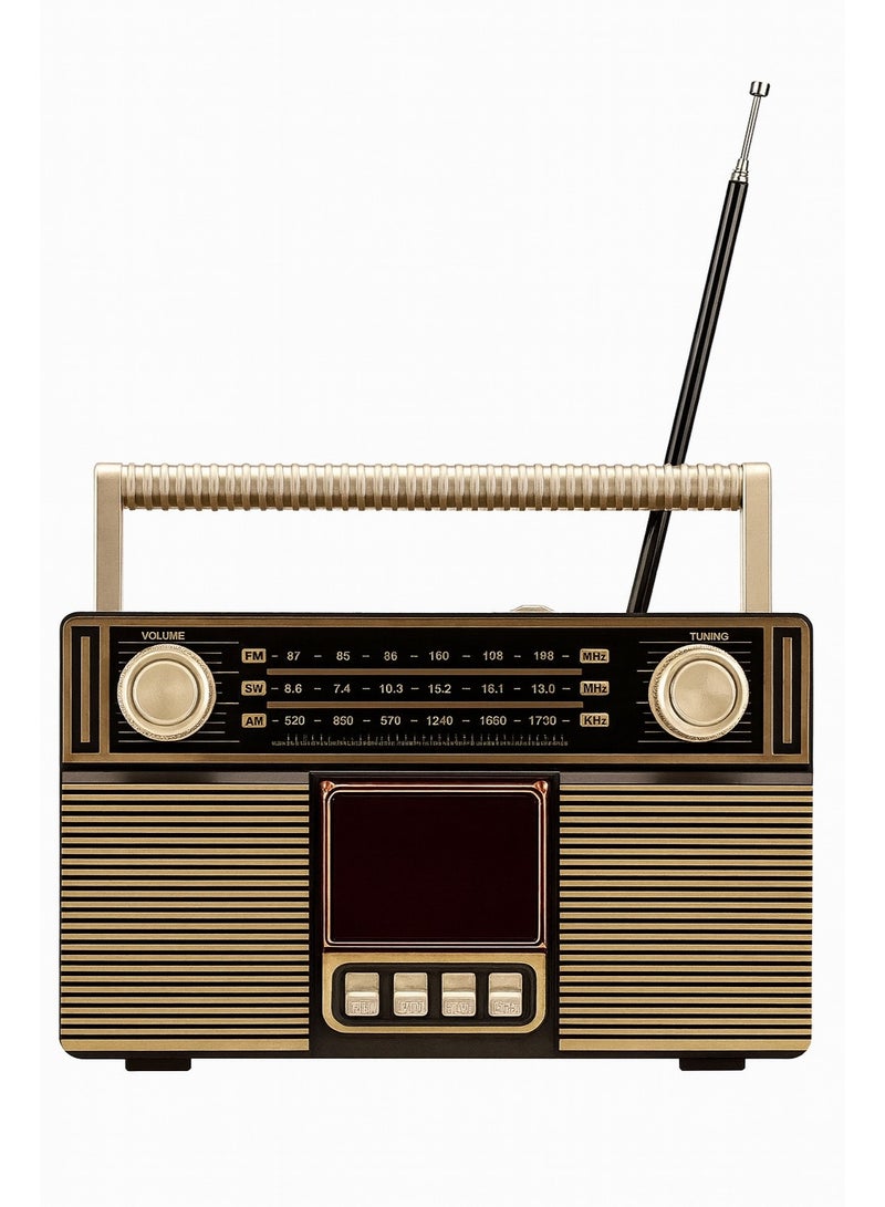 Meier MD-1307BT Bluetooth Radio FM/AM/SW - High-quality sound - USB and TF input - Good lighting - Rechargeable battery - Image 2