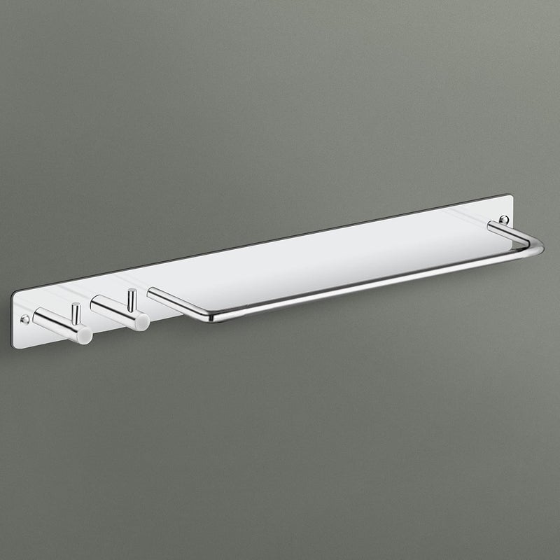 Primax Stainless Steel Towel Stand/Towel Rod with Hook for Bathroom/Hanger/Bathroom Accessories (Chrome) - Image 4