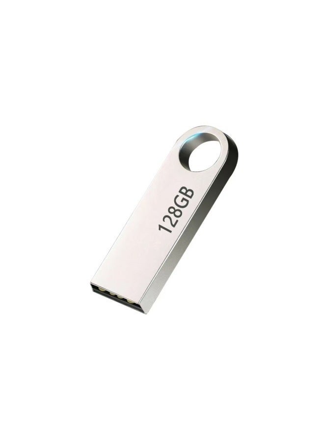 U Disk 16g Metal 32g Creative USB Usb2.0 Bidding High Speed 64g Mobile Phone Car Solid State-Color:Gold-Capacity:128GB - Image 4