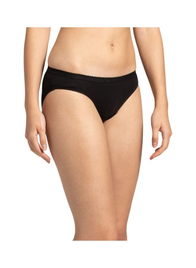 JOCKEY - Jockey 1525 Women Medium Coverage Super Combed Cotton Mid Waist Bikini with Exposed Waistband and StayFresh Treatment Pack of 2 - Image 1