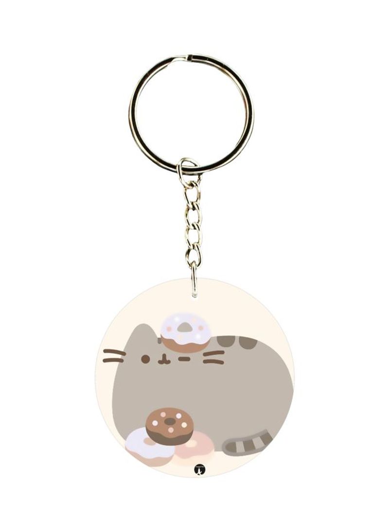Cat Printed Keychain