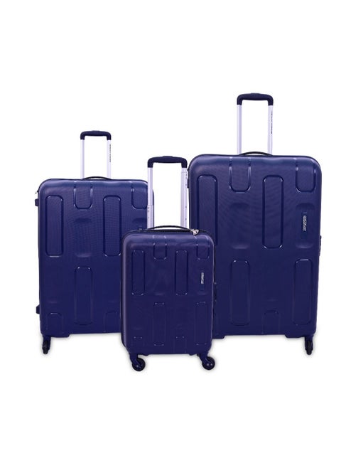ELLIPSO 3 Pcs Set Hard sided Spinner Luggage-Blue