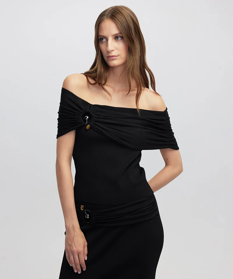 Ipekyol Off-the-Shoulder Knit Top