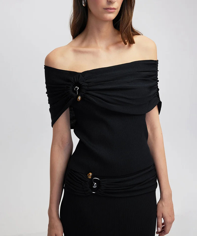 Ipekyol  Off-the-Shoulder Knit Top for Women | Best Price UAE