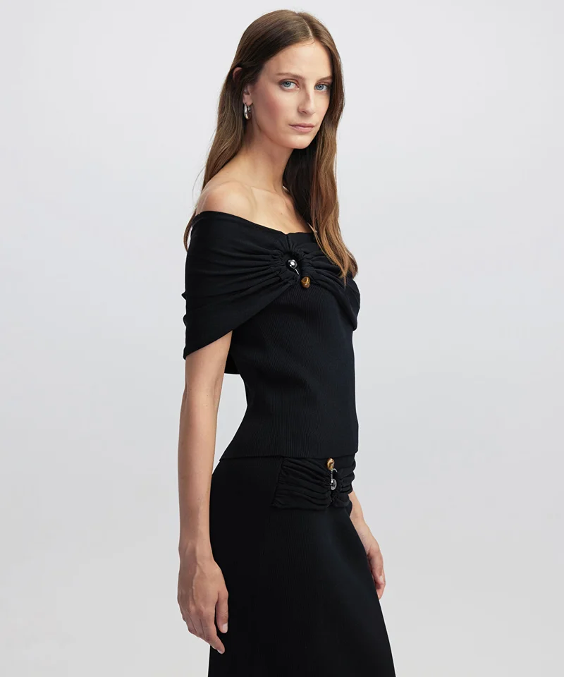 Ipekyol  Off-the-Shoulder Knit Top for Women | Best Price UAE